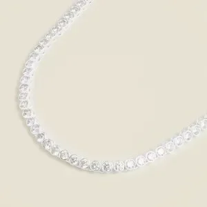 Crew Jewelry Nwt Jcrew Round Cubic Zirconia Bezelset Tennis